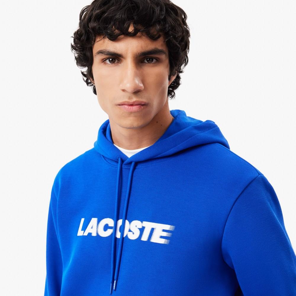[lacoste] Men's Lettering Hooded Pullover Sweatshirt SH2860-54NHJM