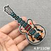 Music Optical Disc Embroidered Rock Patches On Clothes Headset Guitar Stripes Iron On Patches For Clothing Diy Appliques