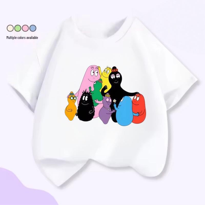 Classic Barbapapa Family Kids Cartoon Cotton T-shirt - New 2025 Style