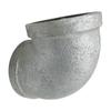 Galvanized Malleable Iron Lined Plastic 90° Elbow