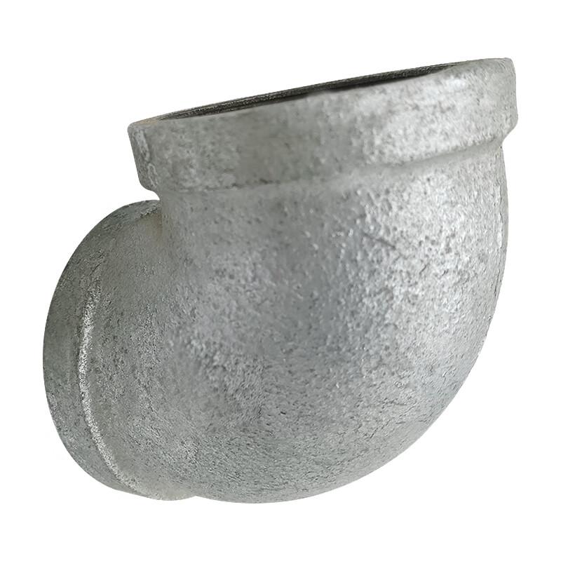 Galvanized Malleable Iron Lined Plastic 90° Elbow