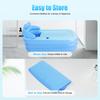 62'' Large Inflatable Bathtub for Adults Portable PVC Hot Tub SPA with Ergonomic Backrest & Drain Plug Foldable Design for Indoor Outdoor