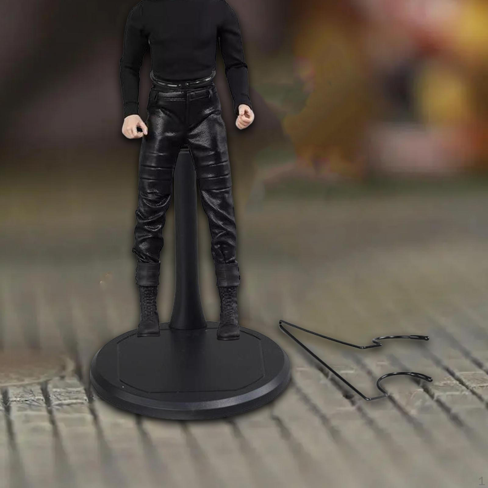 Масштаб 1/6 Фигурка Дисплей Действие База Подставка Кукла Аксессуар Регулируемая Высота для 12 black and round