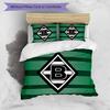3pcs Borussia Mönchengladbach LOGO pattern bedding set duvet cover set includes duvet cover &pillowcases, perfect all season bedroom decoration & gift