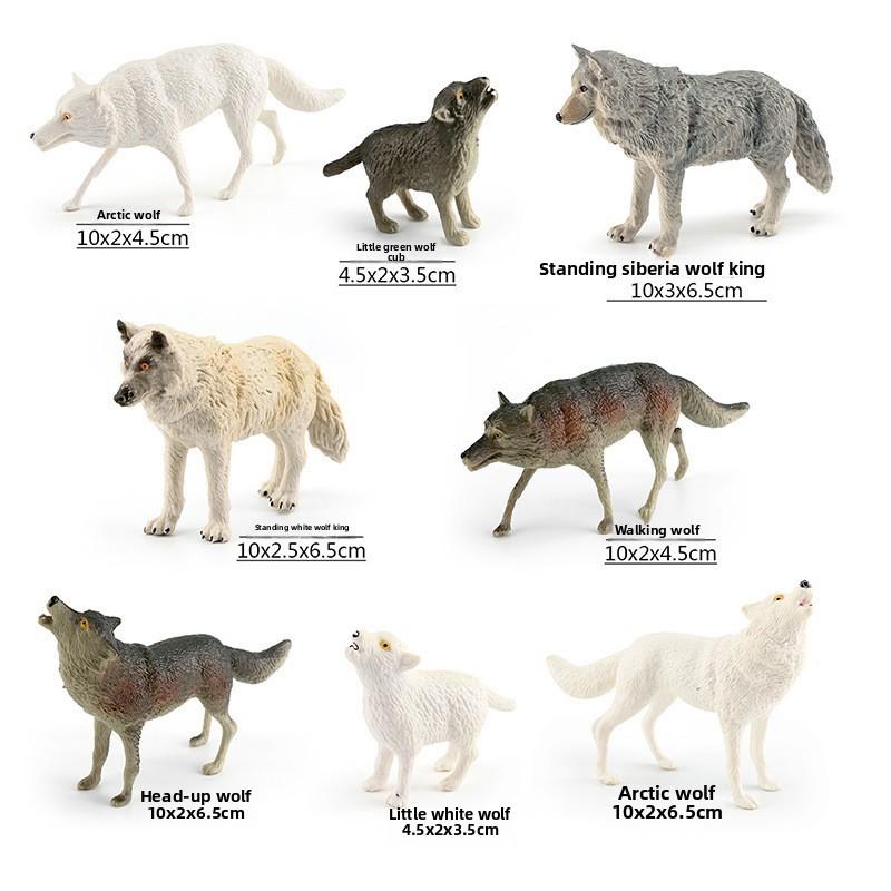 Wolf Arctic Wildlife Pvc Figurine Models For Collectors And Nature Decor Scene