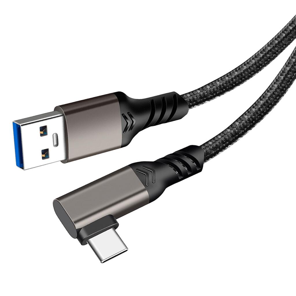 YITONGXXSUN 5m Right Angle USB Type C USB Gen 10Gbps Data Nylon Fast to Compatible with and Game Consoles Cable, 3.1 2, Transfer, Braided, Charging,