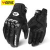 Motorcycle Gloves Breathable Real Leather Touchscreen Seasons Moto Gloves Windproof Warm Riding Motorbike Motocross Gloves