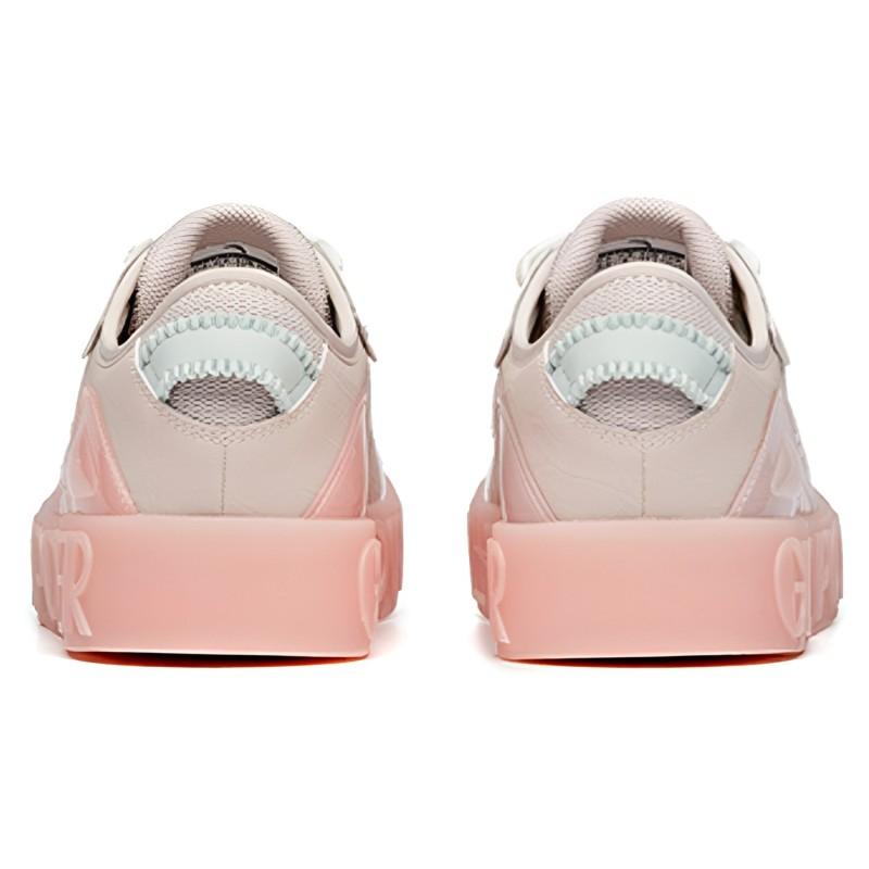 Anta Life Collection Anti-Slip Wear-Resistant Low-Top Skateboard Shoes Women's Pink Sneakers 122038042-3