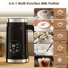 5-in-1 Milk Frother with Upgraded LED Display Touch Screen Hot And Cold Foam Maker Milk Warmer for Coffee Latte