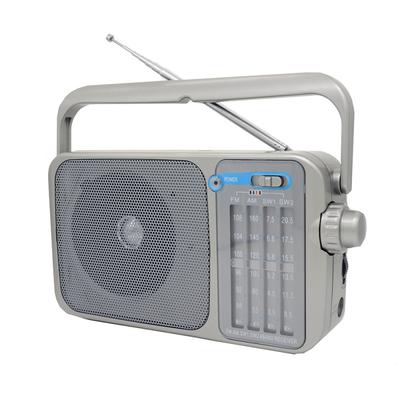 Ruční přenosné vícepásmové rádio s vestavěnou 1500mAh baterií, konektorem pro sluchátka a napájecím zdrojem