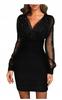 Feminine Elegant Black Evening Dress
