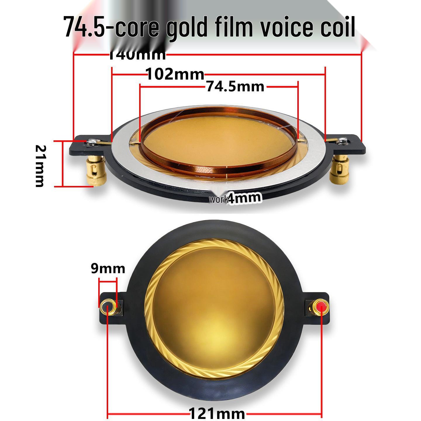 

Gold Film 75-Core Voice Coil Tweeter Driver Repair Diaphragm (74.5mm)