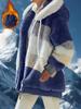 Women's Stylish Fleece-Lined Hooded Winter Coat with Zipper Pockets - Warm Plush,Casual Fall/Winter Jacket for Outdoor Comfort, Ladies Winter Coats