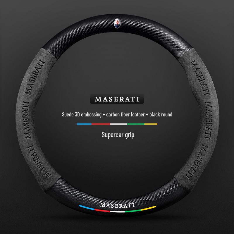 Maserati Presidente Levante Ghibli Leather Steering Wheel Cover