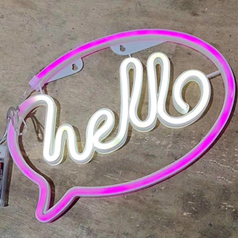 Wandleuchte in Alienform mit Neon-LED - Feiertagsatmosphäre & Liebesdekorationsstreifen