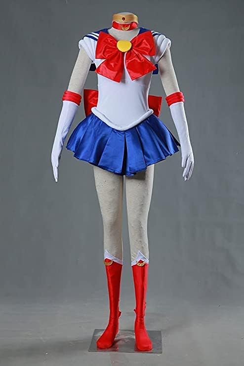 Cosplay Costume for Men and Beautiful Girl Moon Sailor Complete Cosplay Fancy Disguise Costume [SINUOMING] Women, Uniform, Set, Costume, Dress, (Size