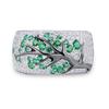 Fashion Shiny Tree Branch Rings 925 Sterling Silver Crystal Zircon Branch Rings for Women Unique Punk Branch Wedding Jewelry
