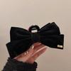 Large Bowknot Red Black French Hairclip Accessories Headwear Velvet Princess Hairpins Headdress