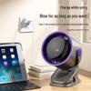 Portable Clip-on Leafless Mini Fan for Office & Dorm—100 Speed Settings