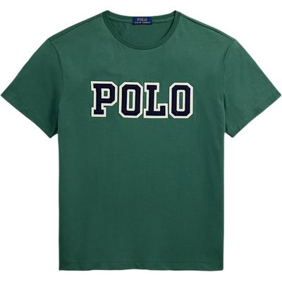 Polo Camiseta de Punto con Logo de Corte Clásico para Hombre tops Verde Bosque 710972663-003