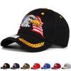 Der bestickte Baseball mit dem Adler der amerikanischen Flagge wird für Outdoor-Sportarten und die Freizeit verwendet und bietet Schatten und Sonnenschutz.