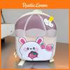 Rabbit Childrens Backpack Cartoon Bag Zipper Style Adjustable Strap Shoulder