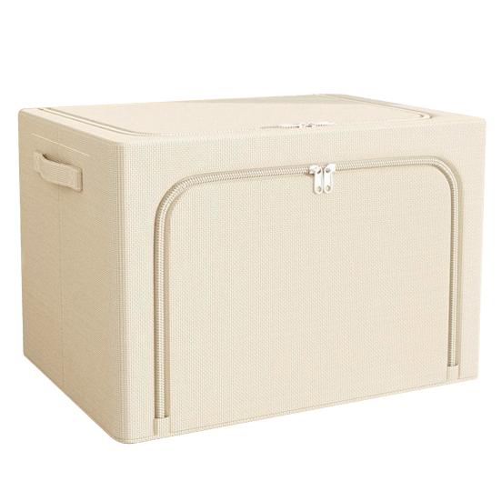 Cutie de depozitare haine de 24 l Container de depozitare pliabil pentru pilota cu fereastră transparentă și fermoar în două sensuri pentru casă