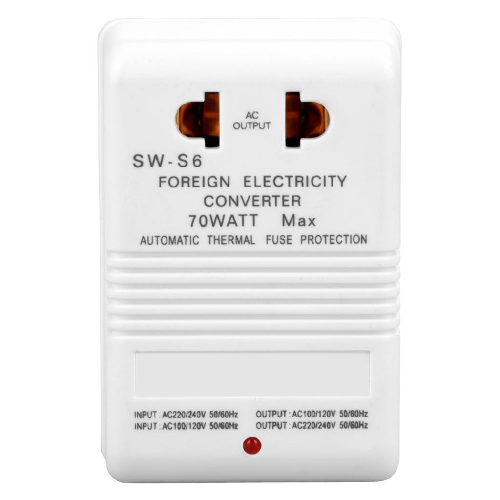 70W 110V/120V na 220V/240V StepUp & Down měnič napětí (Standardní zástrčka CN)