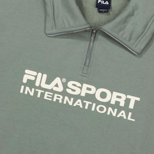 Fila Big Logo Cotton Blend High Neck Sweatshirt