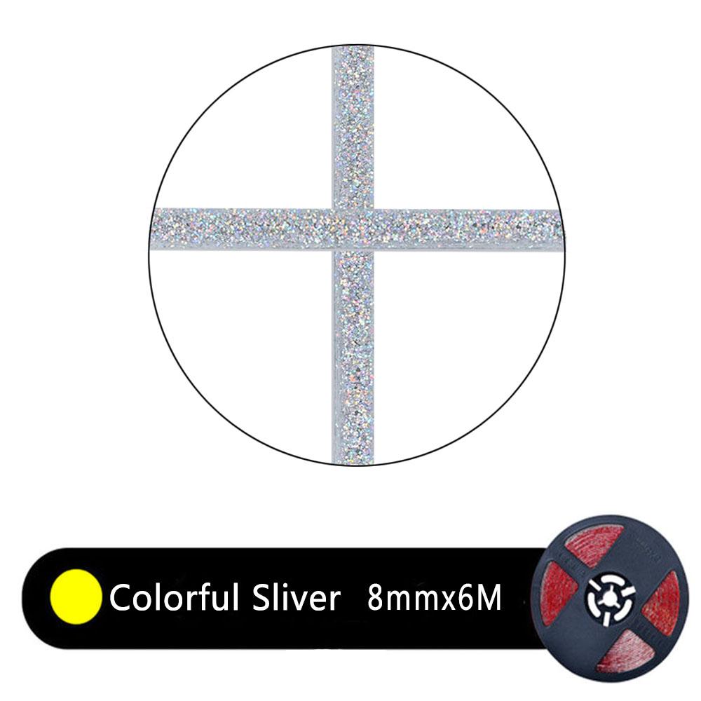 Self-Adhesive Ceramic Tile Gap Tape Strip Kitchen Bathroom Mildewproof Waterproof Beautiful Seam Wall Floor Line Home Decoration 8mm x 6M