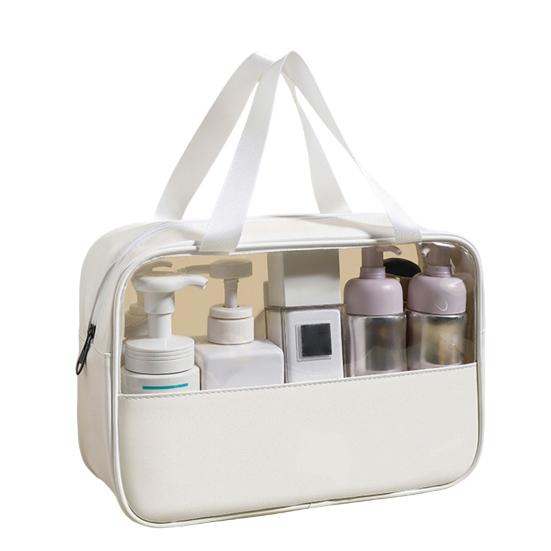Atrakcyjna kosmetyczka o dużej pojemności. Przezroczysty wodoodporny pojemnik na kosmetyki