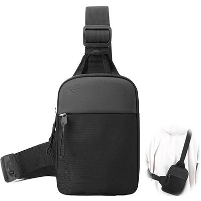 Men Waterproof Sling Chest Pack Crossbody Shoulder Bag Zipper for Travel Workout