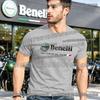 Klassisches Benelli Motorrad Grafik T-Shirt Unisex Weiche Baumwolle Outdoor Lässig Streetwear Mode Biker Shirt Bequemes Oberteil