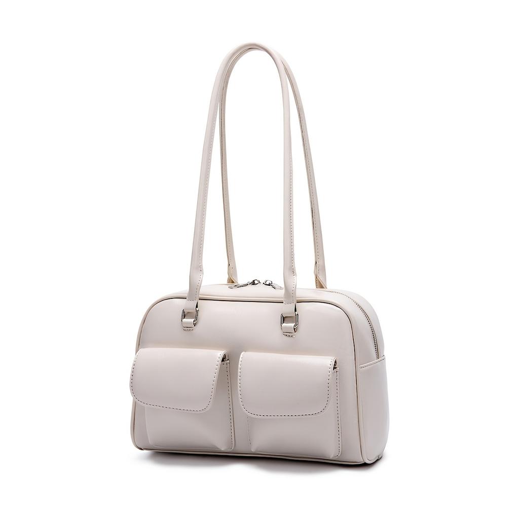 Moodne kaenlaalune kott Kõrge väärtusega mitmekülgne käekott Nišidisain Naiste kandekott Õlakott Retro PU nahast rahakotid ja käekotid