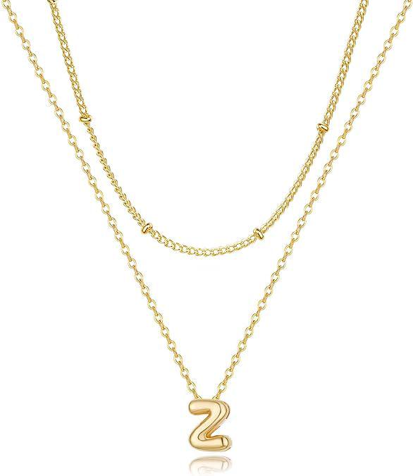 Trendy 26-Letter Pendant Layered Necklace: Elegant Women's Statement Clavicle Chain