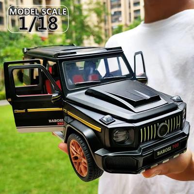 Groß 1:18 Originalmaßstab Mercedes Benz G700 SUV Geländewagen aus Metalllegierung Modellauto Druckgussfahrzeug Spielzeugmodell Ton und Licht Kinderspielzeugauto Jungen Geschenk