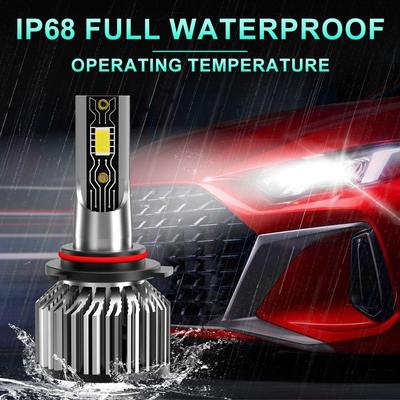 Compatible For Chevrolet Silverado 1500 2007-2015 9005 H11 High/Low Beam 5202 Fog Light Bulbs, 600% Brightness 6500K White with Cooling Fan, Plug and