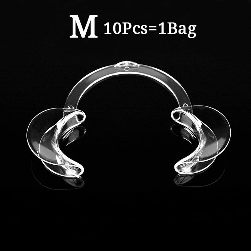 10 ks Zubní otvírač úst C tvar Autoklávovatelný Odolný Dezinfekce Jednorázový Intraorální Otvírač tváří a rtů Zubní nástroj