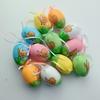 12Pcs Easter Colorful Eggs Handmade Art Ornament Decorative Crafts Supplies for Children Adults DIY Photo Props