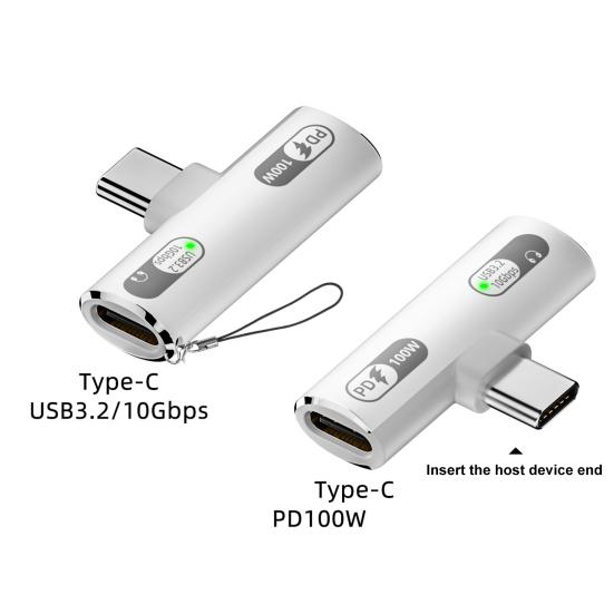 Type C Headphone Adapter PD 100W Audio Aux Splitter for Xiaomi 10Gbps Data Transfer Chip Mic Support Fast Charging USB Adapter for Samsung