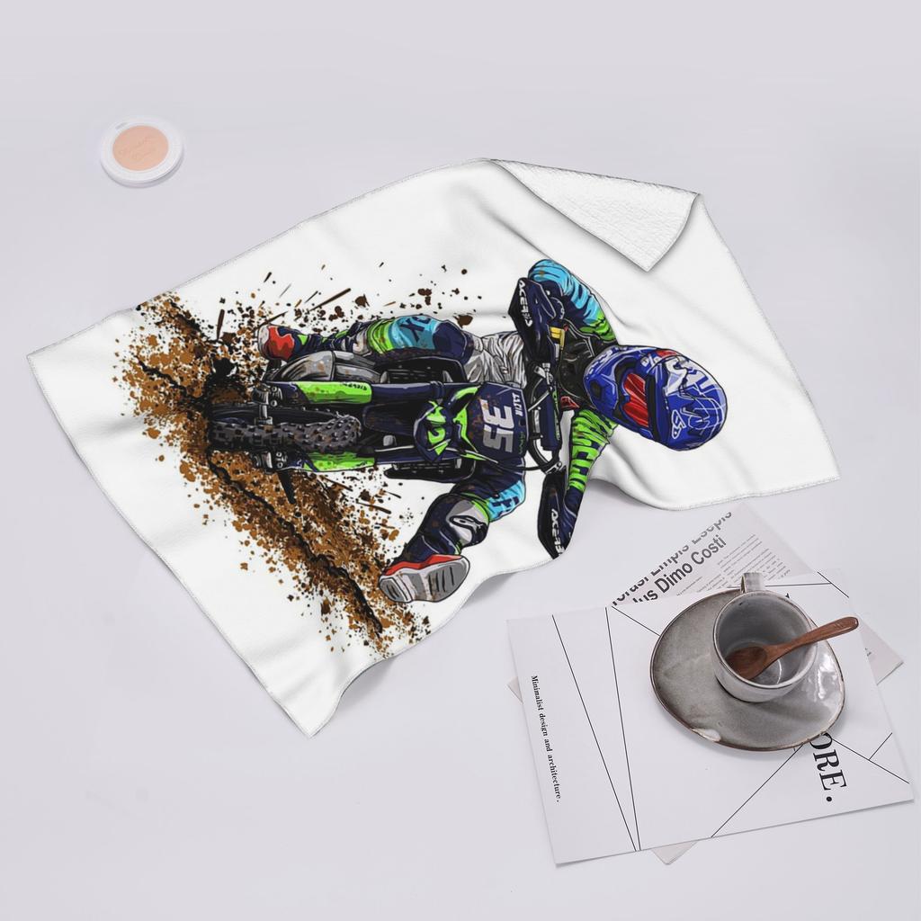 Motocross Dirt Bike Studios MX Rider 35 Asciugamano Facciale Morbido Asciugatura Rapida Piscina Bagno Asciugamani in Cotone Assorbenti