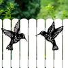 1PC Metal Hummingbird Wall Decoration Hollow Out Iron Bird Sculpture Wall Hanging Figurines Ornament Home Decor