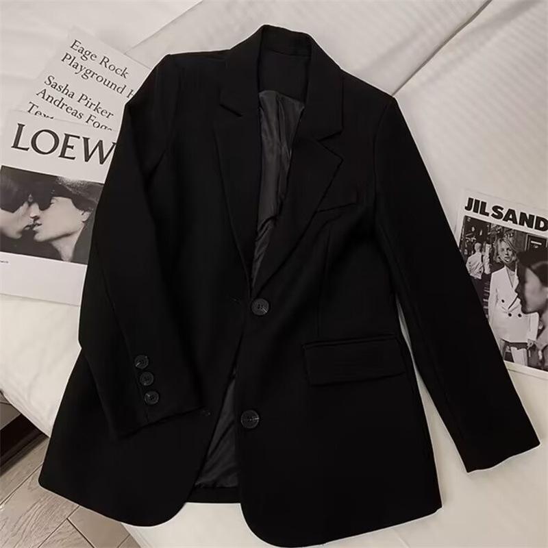 Dámské 2025 Jarní Módní Volné Ležérní Sako – Malá Velikost, Dlouhý Rukáv, Všestranný Design