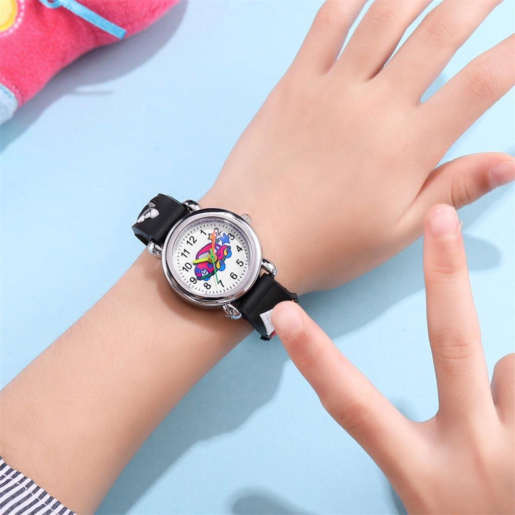 Cute Cartoon Pattern Watches Children Kids Boys Quartz Analog Wrist Watch Gift