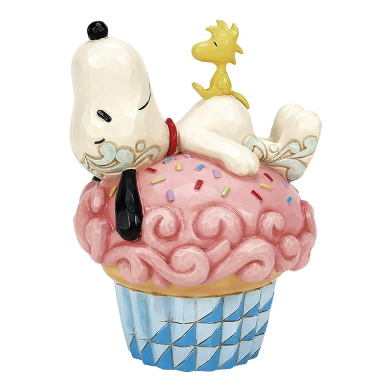 

enesco JIM SHORE snoopy laying on cupcake 6016266