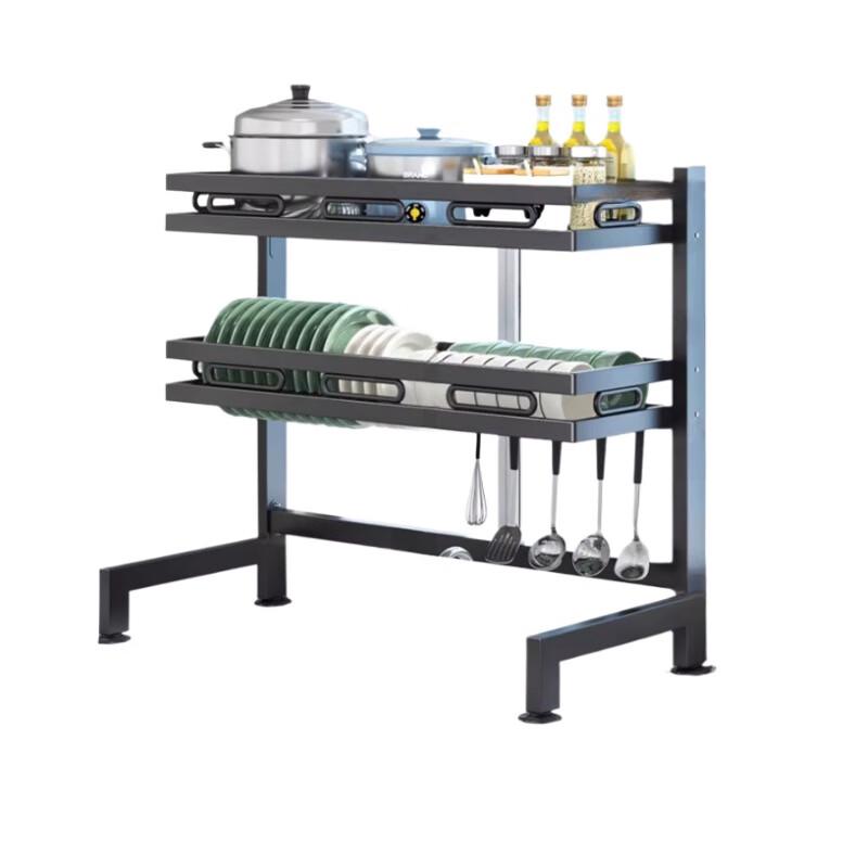 Double-Layer Kitchen Sink Dish Drying Rack