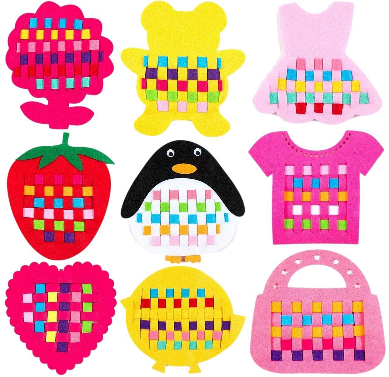 Aloala Фетровый развивающий набор для творчества для девочек и мальчиков Набор Детский, (Девочки Б)