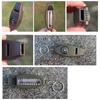 4Pcs 4 in 1 Emergency Whistle with Compass Thermometer Magnifier Portable Survival Multitool for