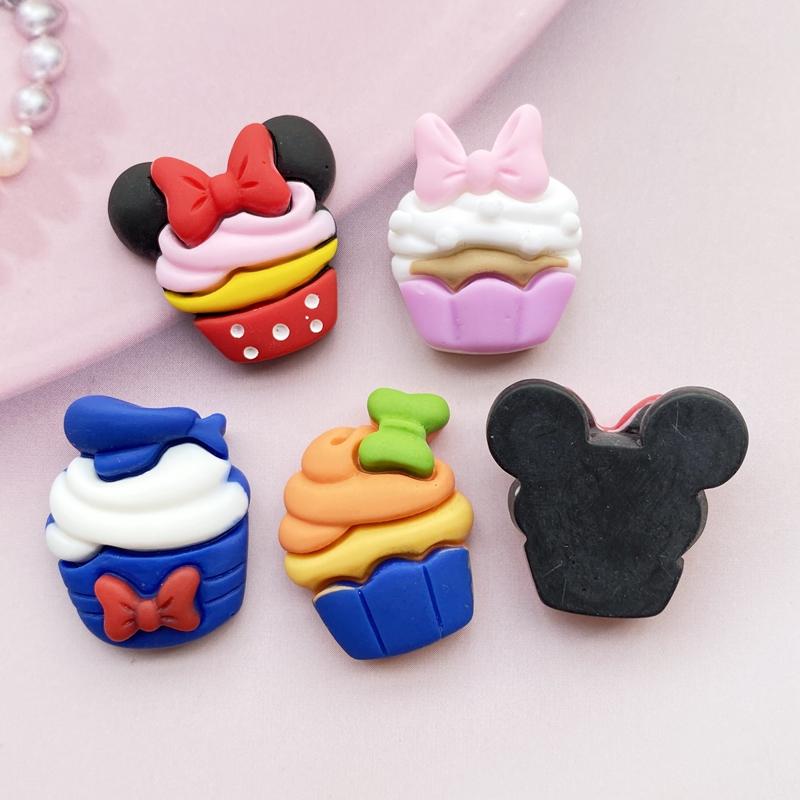 5/10Pcs Kawaii Cute Resin Mixed Cake Flat Back Cabochons Scrapbooking DIY Jewelry Craft Decoration Accessories F7