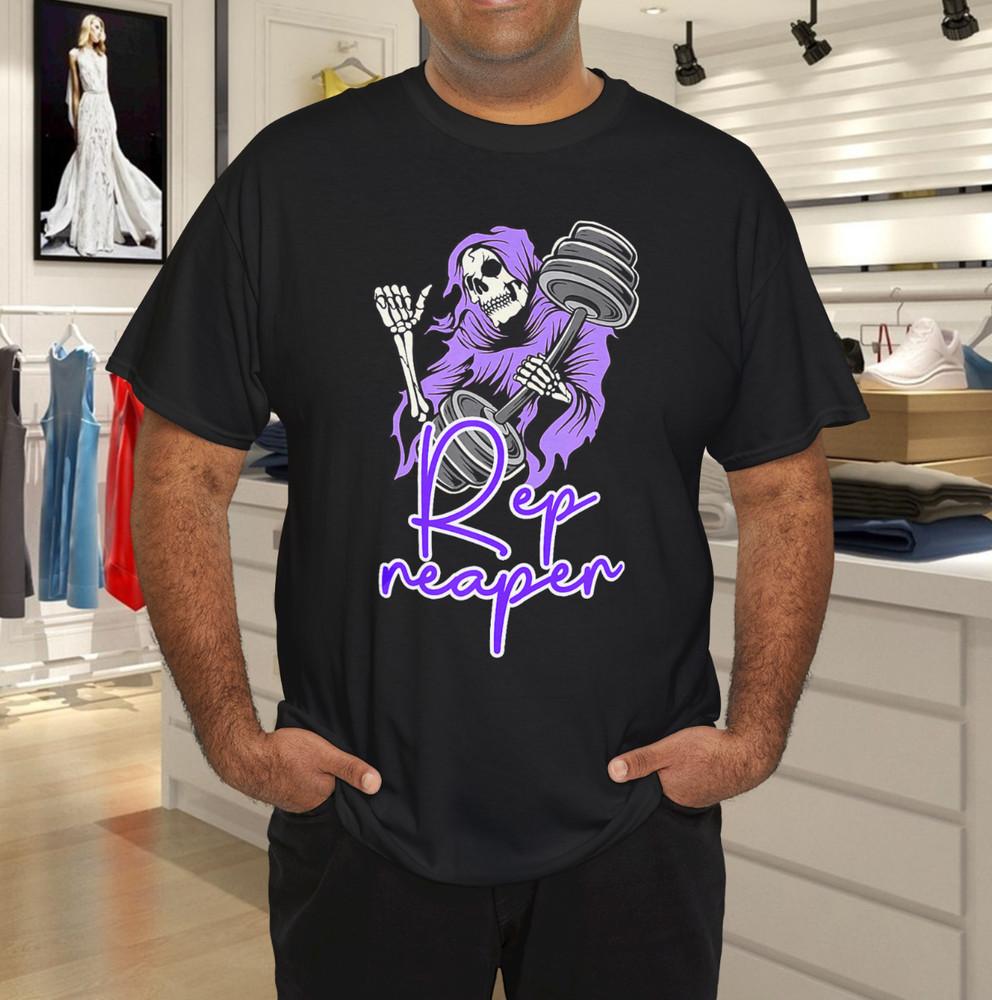 

Rep Reaper Gym Motivation Workout Drive T-Shirt 4XL
